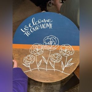 Welcome to our home sign.